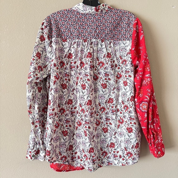 J.Jill One-Pocket Shirred-Back Shirt Size M - Picture 11 of 12